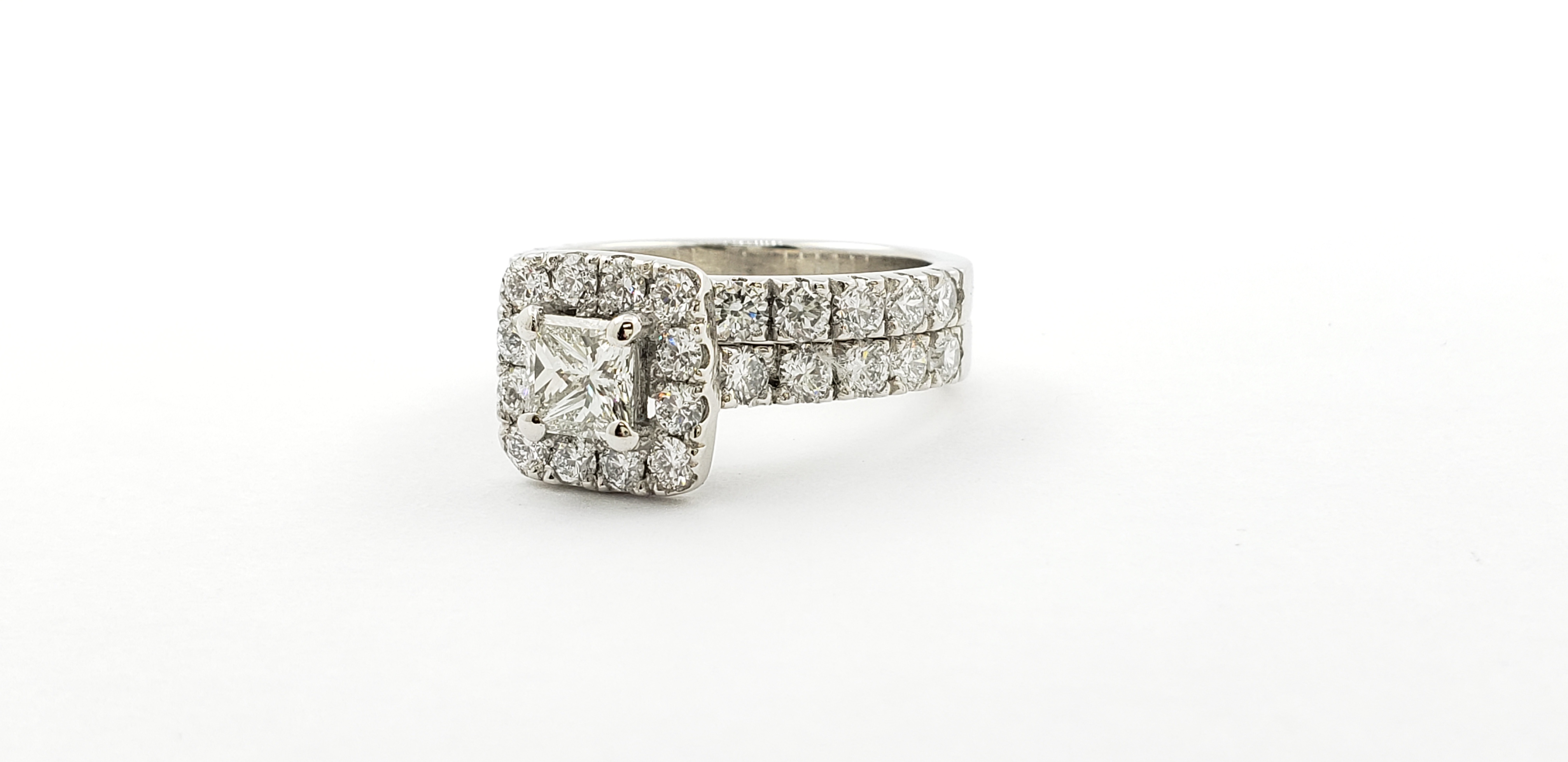 Princess Cut Diamond Ring & Band